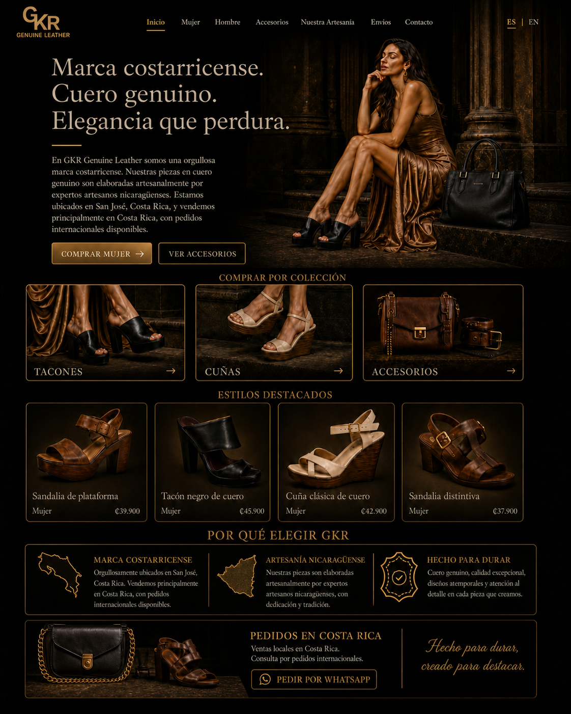 Vista previa mujer GKR Leather